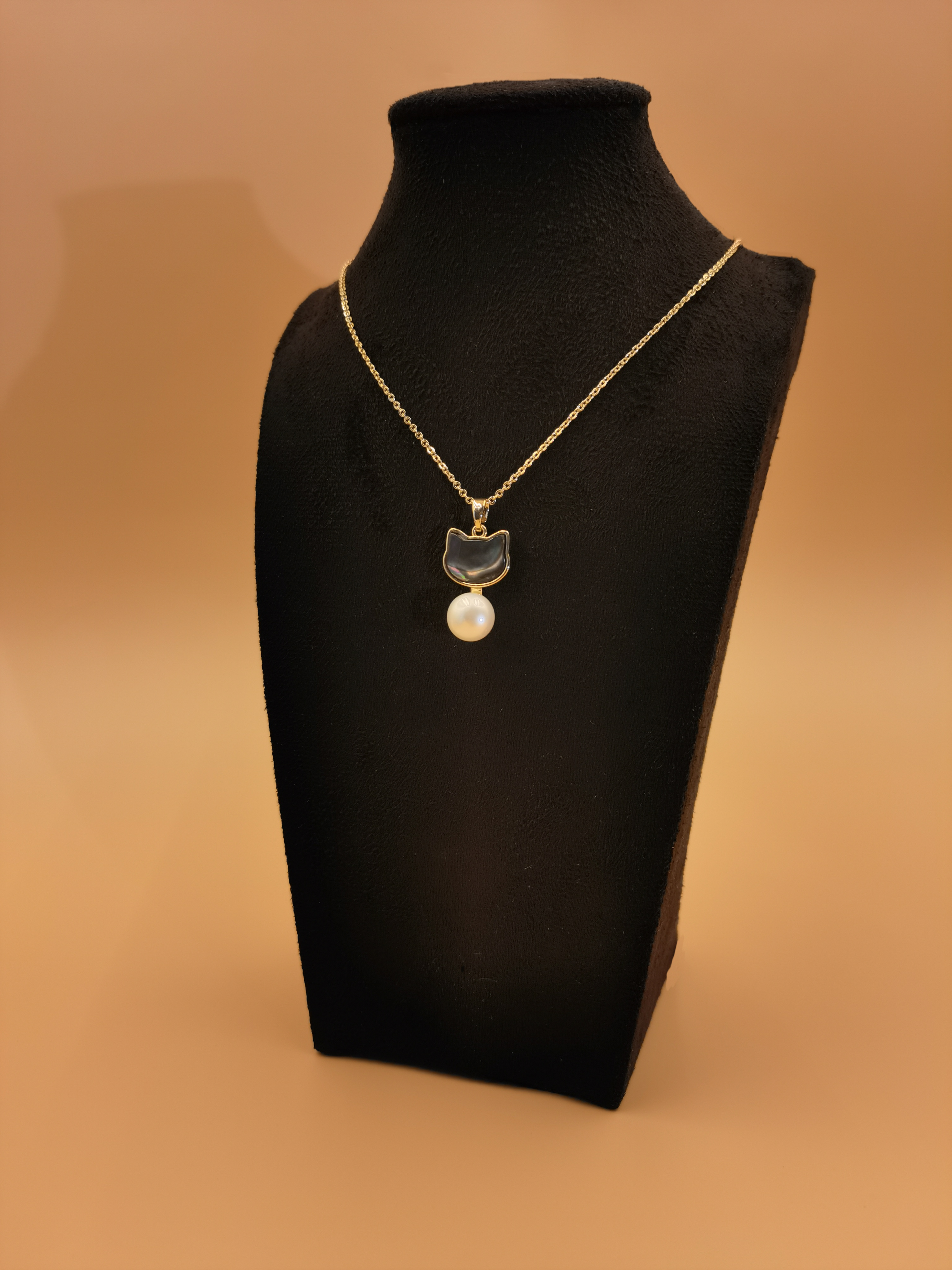 Black Cat Necklace - extra photo 2
